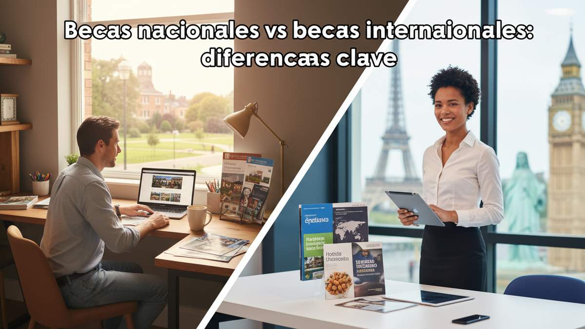 Becas nacionales vs becas internacionales: diferencias clave