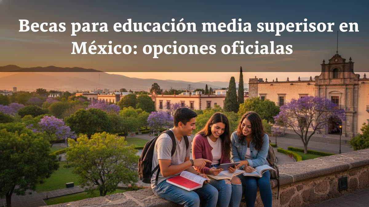 Becas para educación media superior en México: opciones oficiales