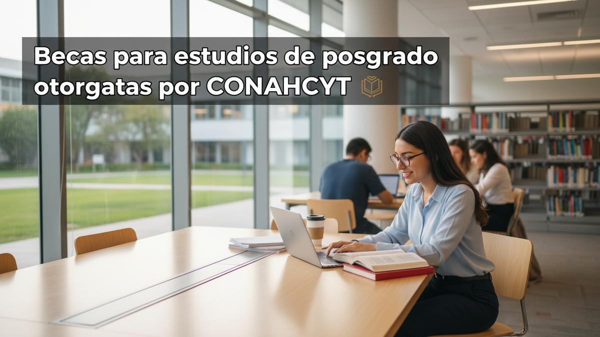 Becas para estudios de posgrado otorgadas por CONAHCYT