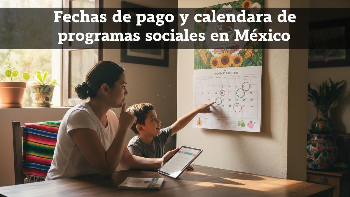 Fechas de pago y calendario de programas sociales en México
